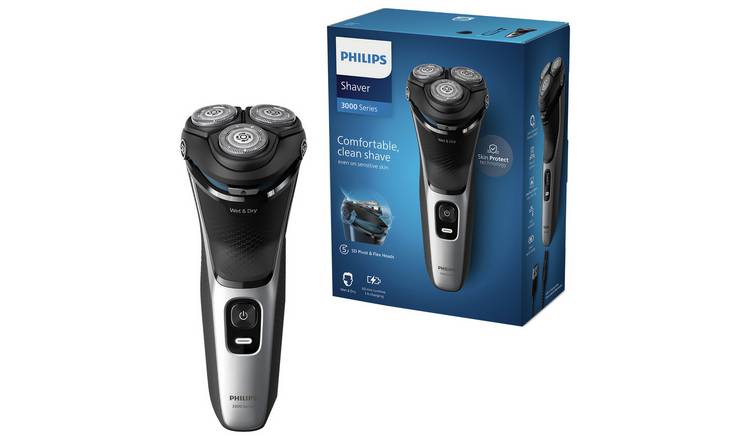 Philips 3000 Series wet and dry electric shaver, UK version