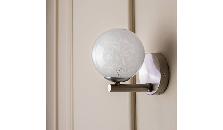 Argos Home White Confetti wall light H16cm - British product