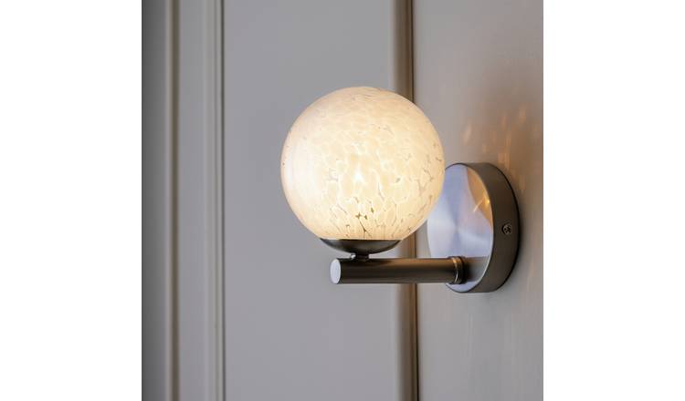 Argos Home White Confetti wall light H16cm - British product