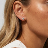 MUCHV 5mm stud earrings silver or gold, imported from the UK