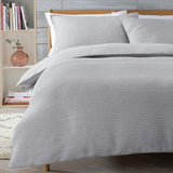 Habitat grey quilted jersey bedding set for single bed - British product