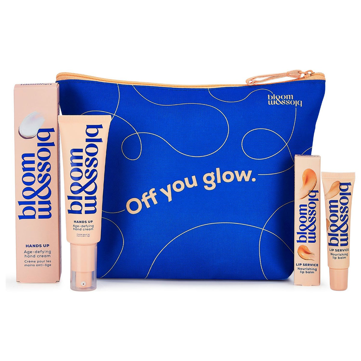 Bloom and Blossom gift set hand cream lip balm - British product