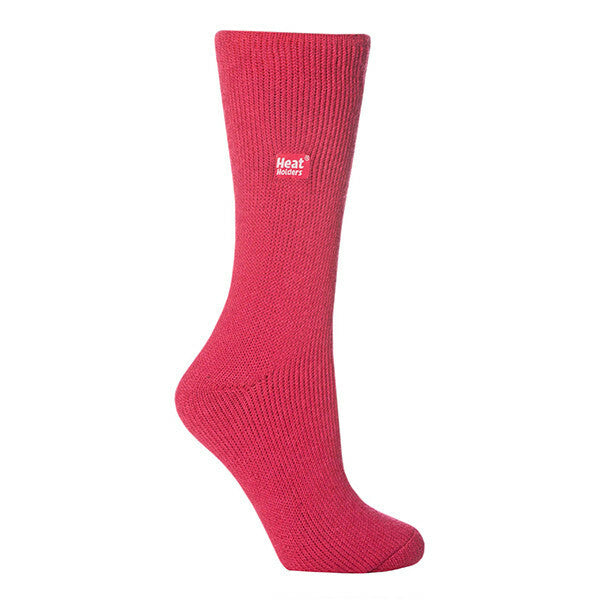 Heat Holders Ladies Original Thermal Socks 4-8 UK GOODS Superdrug Raspberry  