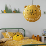 Habitat kids yellow paper lion lampshade 40cm (British brand)