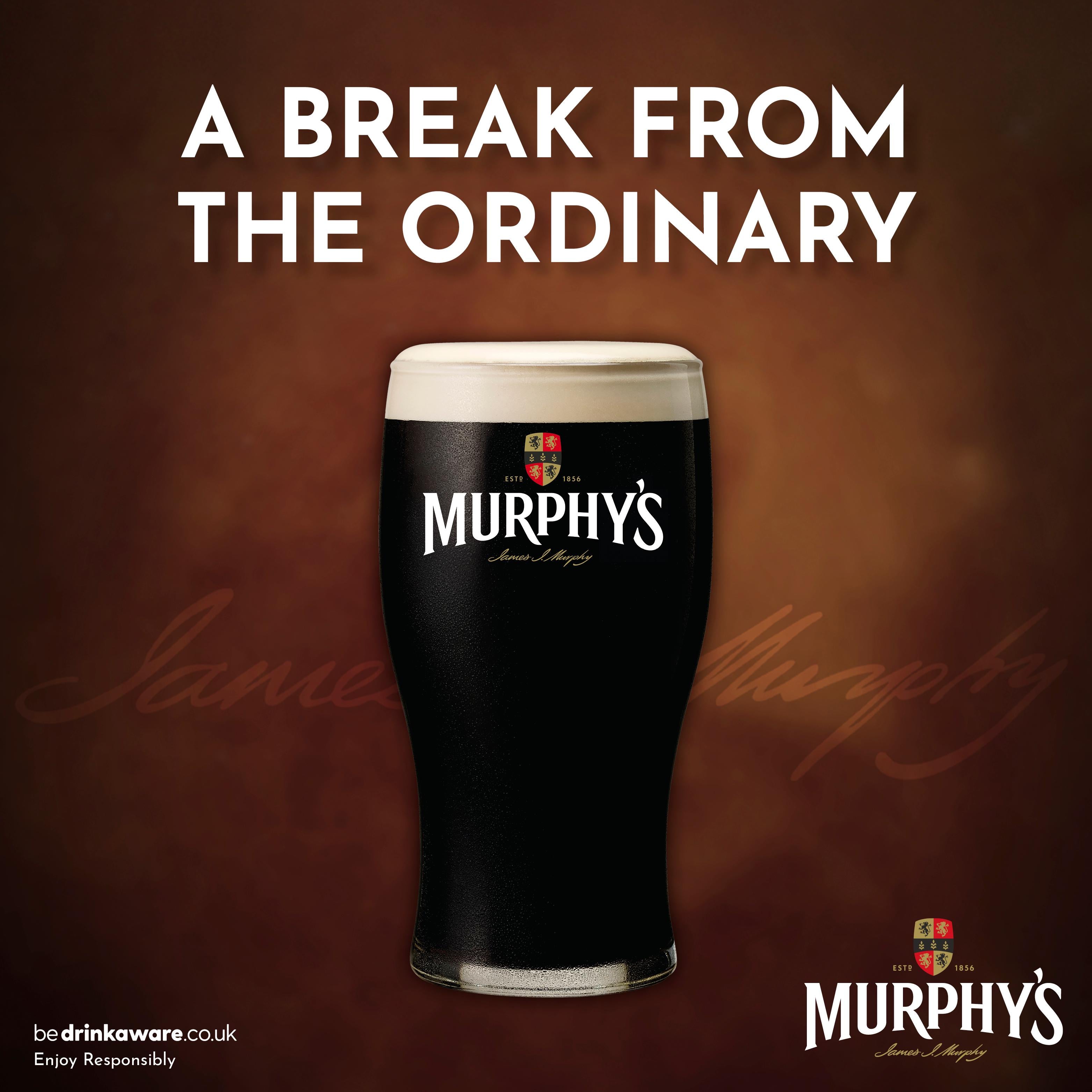 Murphy's Irish Stout multipack 4x440ml cans (British brand)