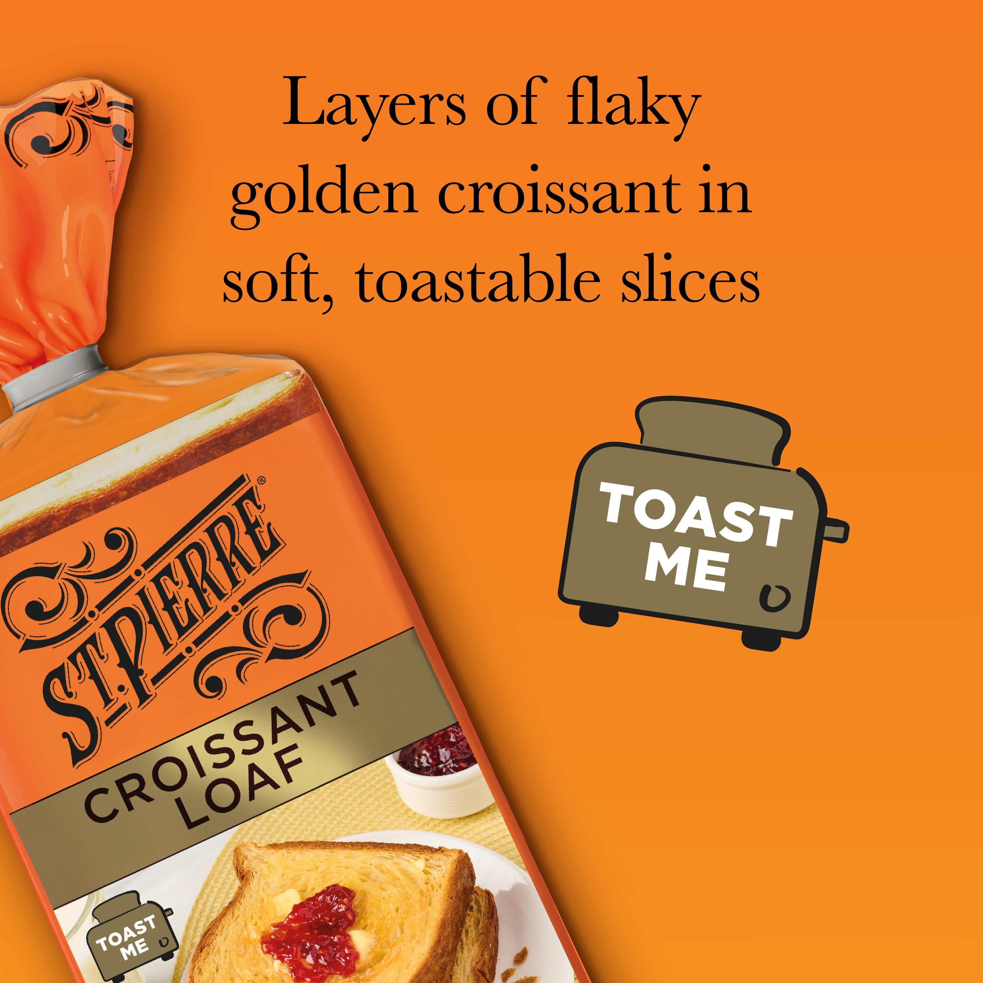 St Pierre baked croissant loaf sliced 380g, UK version
