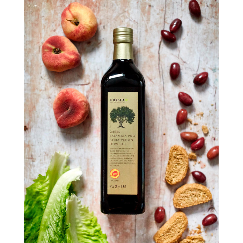 Odysea Greek Kalamata PDO Extra Virgin Olive Oil 750ml, imported from the UK