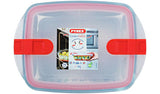 Pyrex 1L rectangular glass dish with lid (British brand)