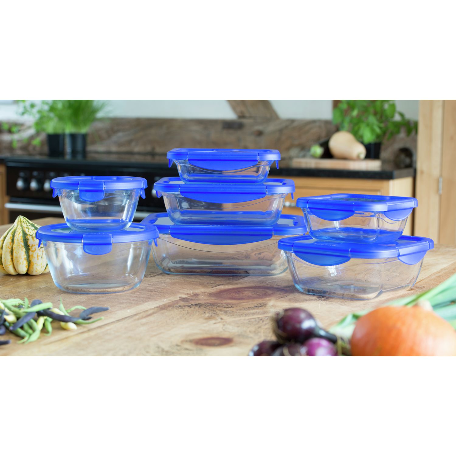 Pyrex Cook & Go Set 7-piece glass dishes imported from UK