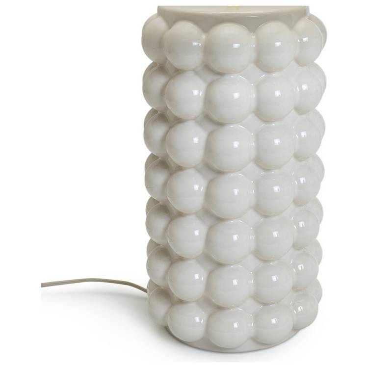 Habitat ceramic table lamp cream 61cm, UK version