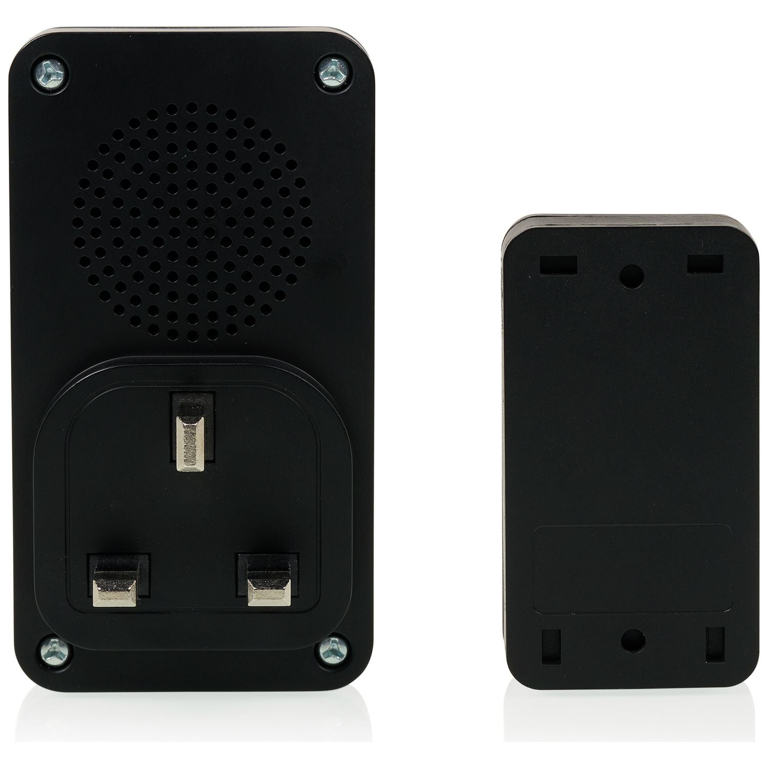 Byron plug-in doorbell twin pack black 100m range, UK version
