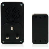 Byron plug-in doorbell twin pack black 100m range, UK version