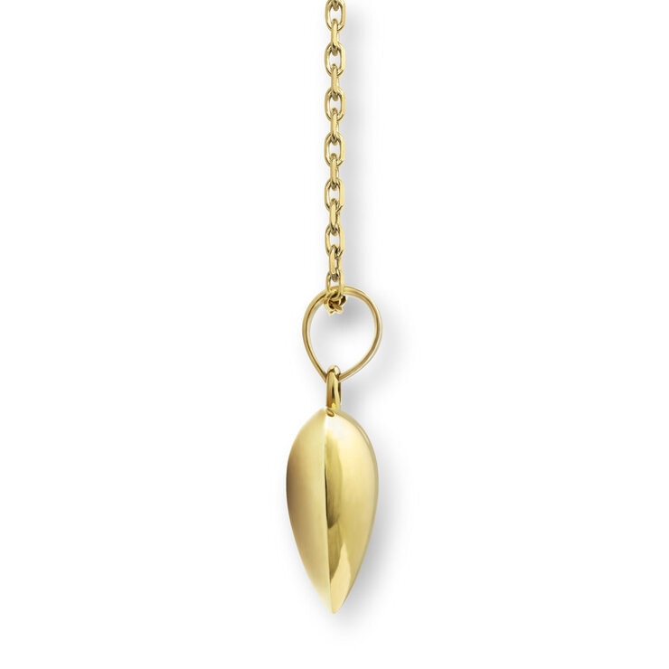 Costco 14ct yellow gold heart pendant 18 inch necklace, imported from the UK