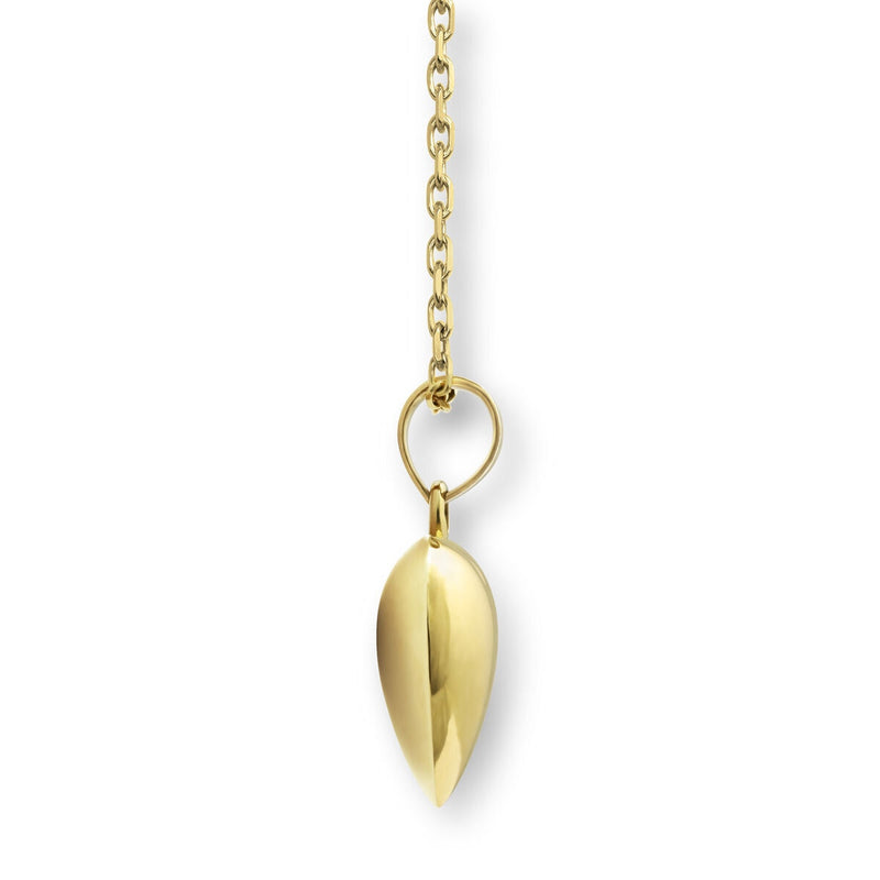 Costco 14ct yellow gold heart pendant 18 inch necklace, imported from the UK
