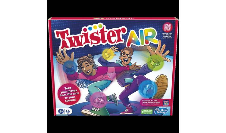 Hasbro Twister Air party game bands and stand, UK version