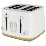 Cookworks 4 slice toaster white - British product