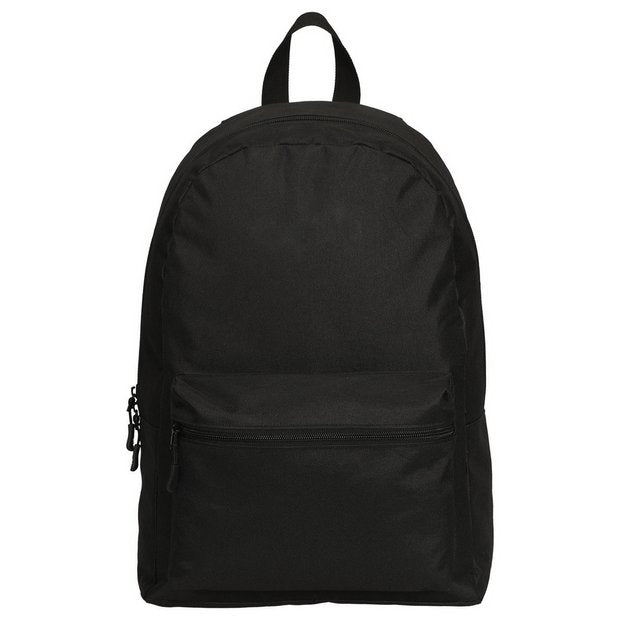 Classic backpack black with padded straps (British brand)