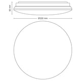 Philips LED Moire white ceiling light, imported from the UK