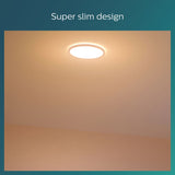 Philips Superslim flush ceiling light white 30cm, imported from the UK