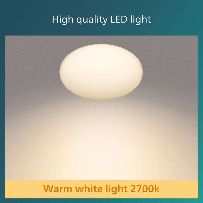 Philips motion sensor flush ceiling light 26cm, UK version