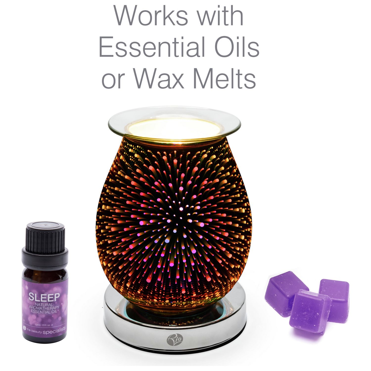 Rio Alura wax melt burner and aroma diffuser, imported from the UK