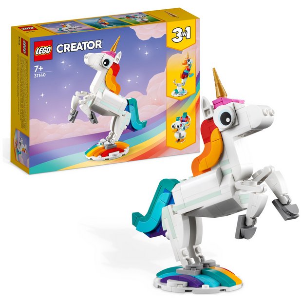 LEGO Creator 3in1 Magical Unicorn building toy 145 pieces (British brand)