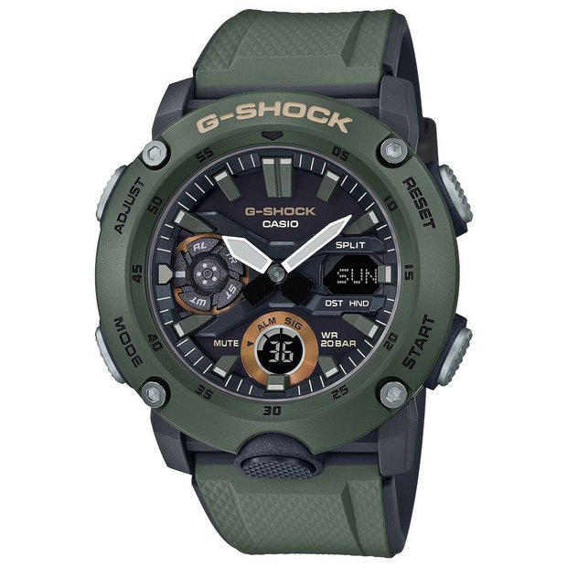 Casio G-SHOCK Army Green chronograph watch - British brand