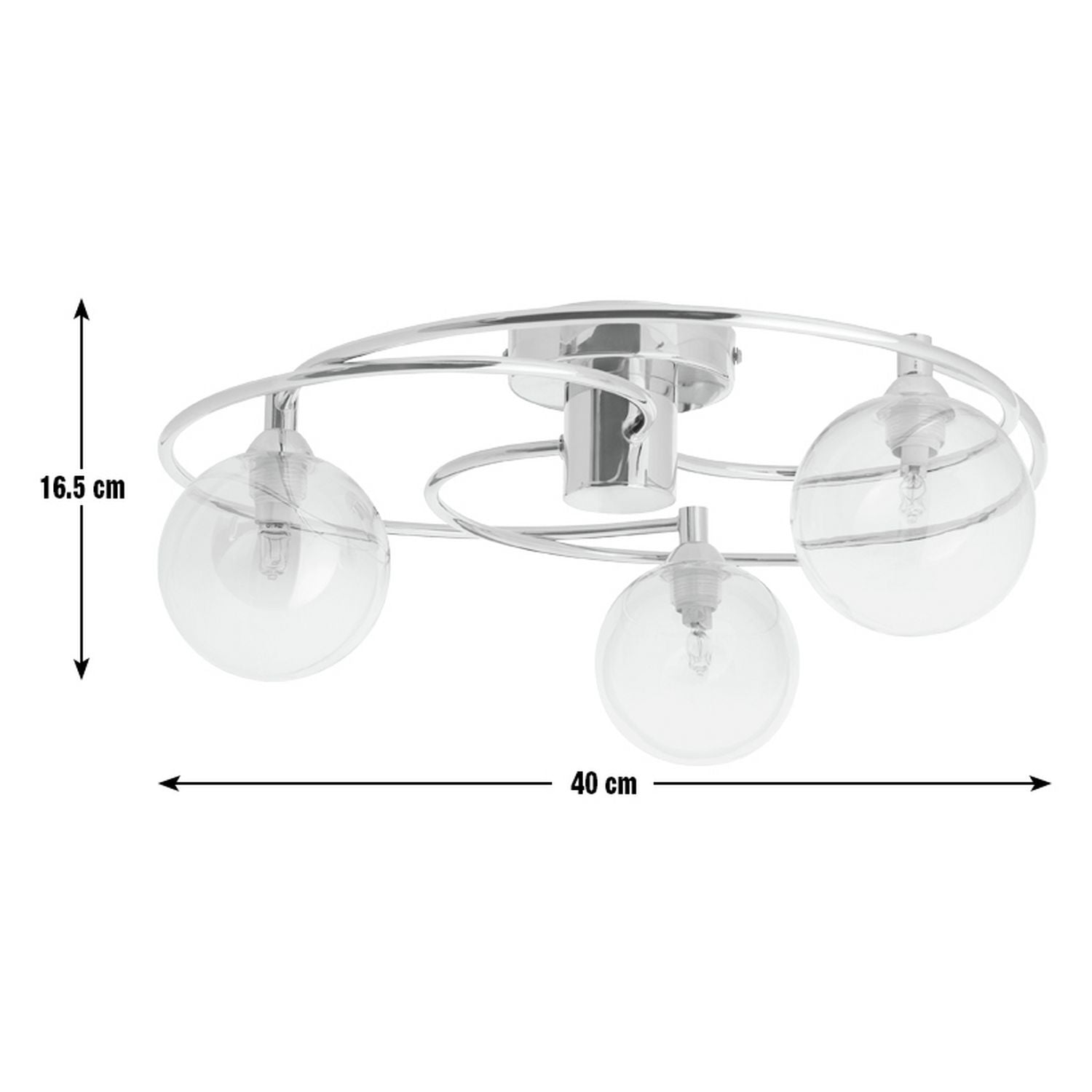 Argos Home ombre glass brass ceiling light 40cm (British brand)