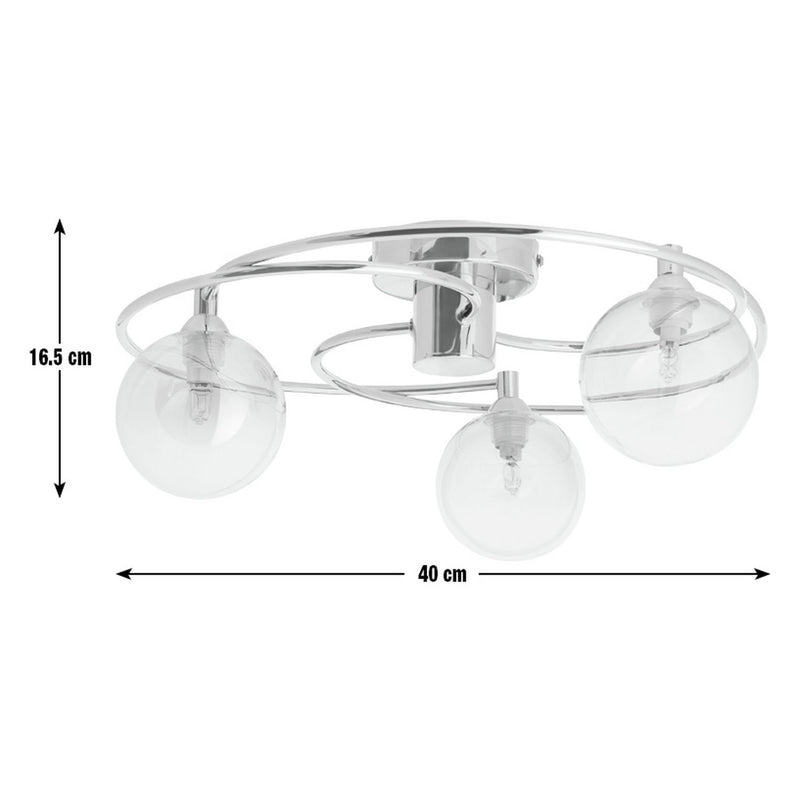 Argos Home ombre glass brass ceiling light 40cm (British brand)
