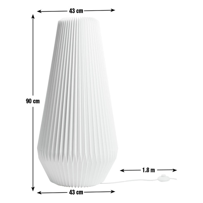 Habitat Origami column floor lamp in white, UK version