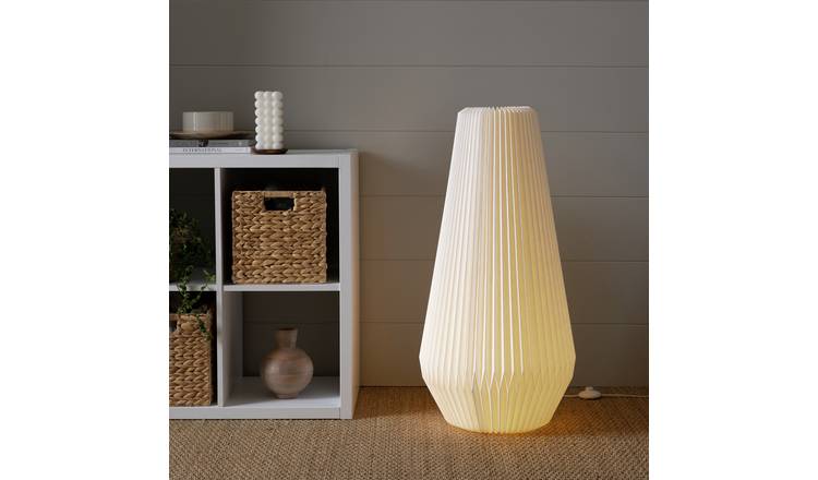 Habitat Origami column floor lamp in white, UK version