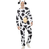 Smiffys cow costume with jumpsuit udders and headpiece (British brand)