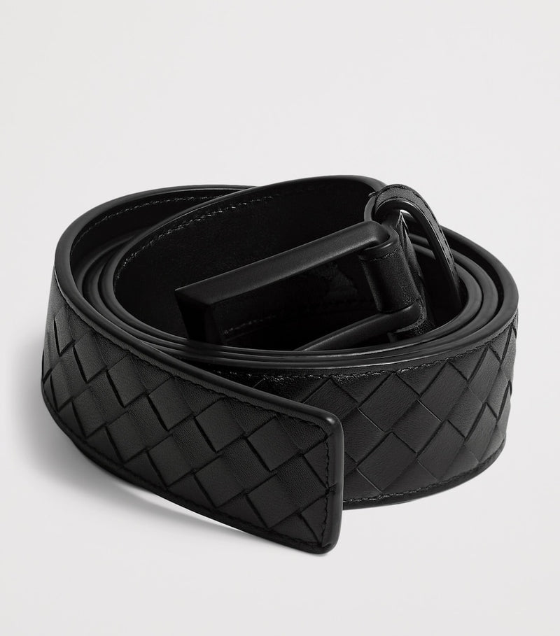 حزام Bottega Veneta Intrecciato Piccolo بعرض 3 سم، الإصدار البريطاني