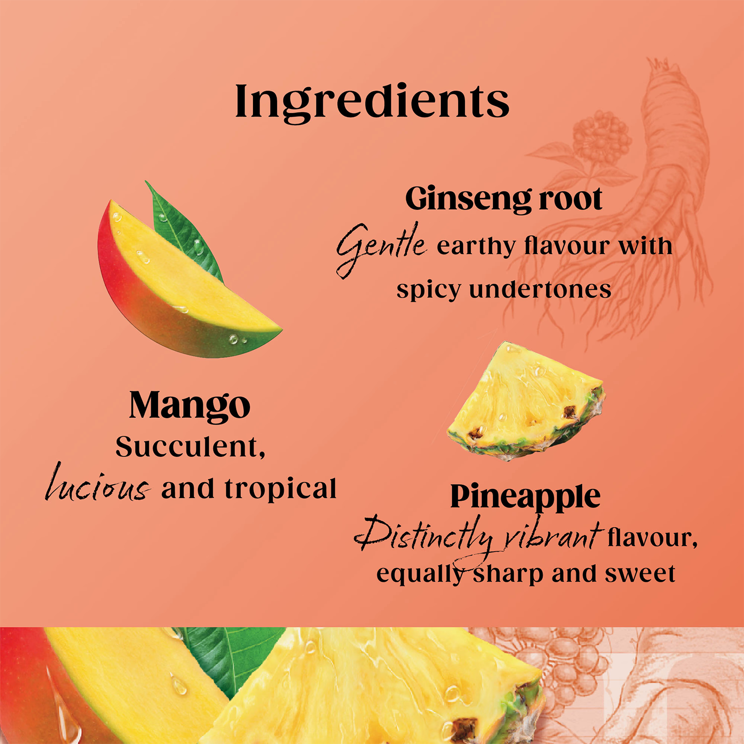 Twinings Herbal Tea Mango and Pineapple 20 Tea Bags (British brand)