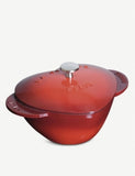 Staub heart-shaped cast iron cocotte 20cm, imported from the UK