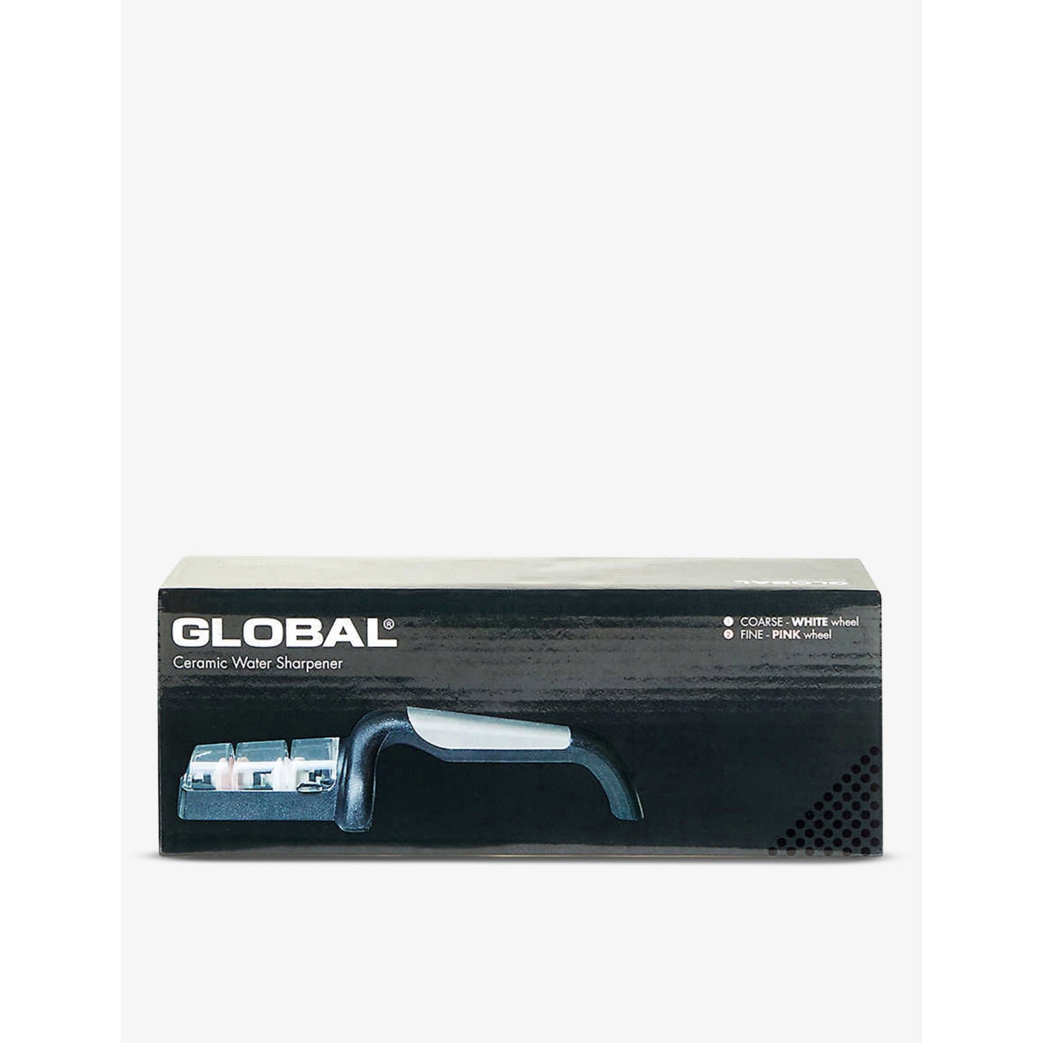 Global ceramic water sharpener with coarse and fine wheels, UK version