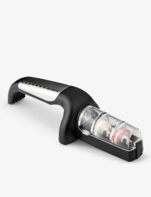 Global ceramic water sharpener with coarse and fine wheels, UK version