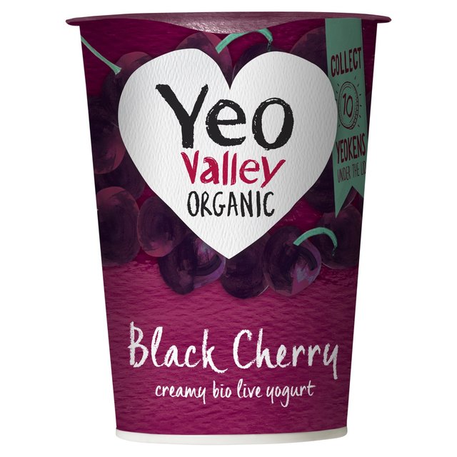 Yeo Valley Organic Black Cherry Yoghurt    450g GOODS M&S   