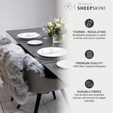 Naturally Sheepskins double rug silver grey 180x55 cm (British brand)