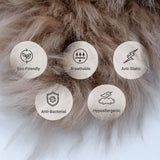 Naturally Sheepskins long wool quad rug 180x110 cm, UK version