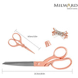 Milward Scissors Set dressmaking and embroidery scissors rose gold - British product
