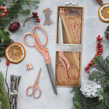 Milward Scissors Set dressmaking and embroidery scissors rose gold - British product