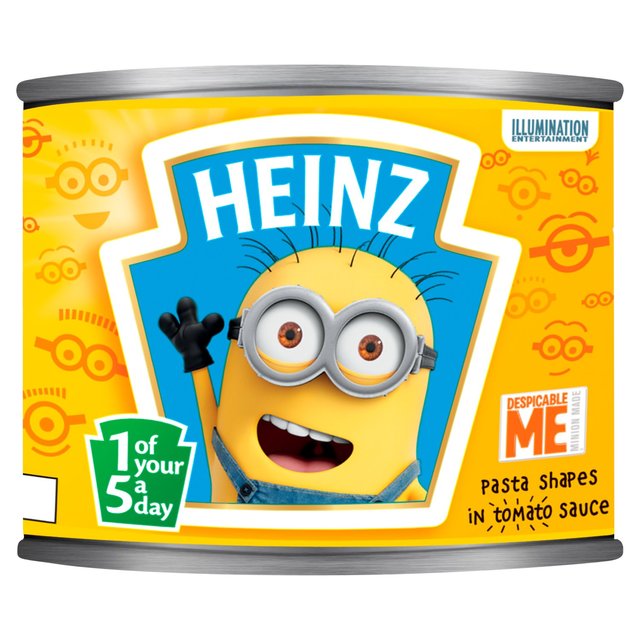 Heinz Despicable Me Minions Shapes in Tomato Sauce   205g GOODS M&S   