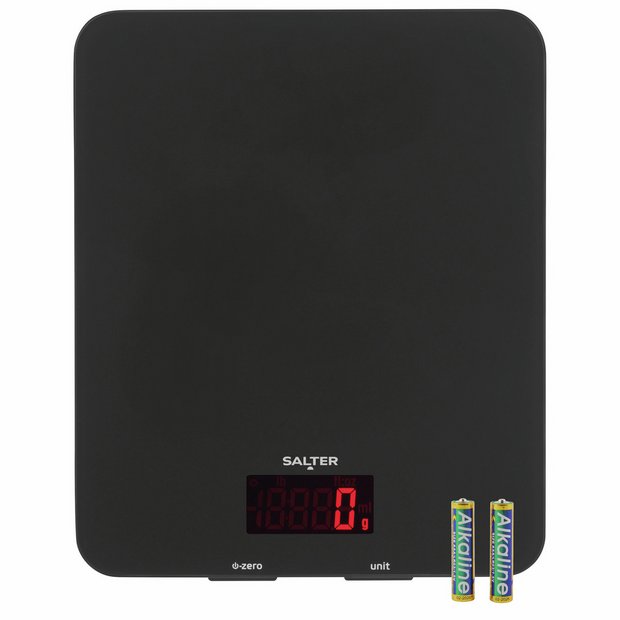 Salter Aquatronic glass digital kitchen scale black - British product