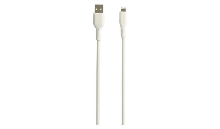 Lightning to USB-A charging cable 3m white, imported from the UK