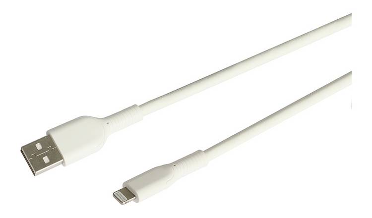 Lightning to USB-A charging cable 3m white, imported from the UK
