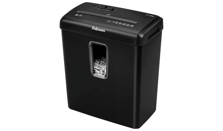 Fellowes P-30C cross cut paper shredder 15 litre, UK version