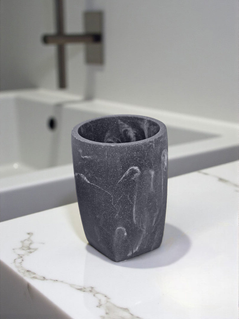 Showerdrape Grey Octavia 3 Piece Bathroom Accessory Set