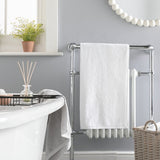 Home Essentials plain bath sheet super white 90x140cm, imported from the UK