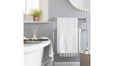 Argos Home Essentials Super White Plain Bath Sheet 90 x 140cm- Buy online at McGrocer